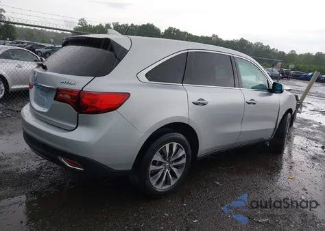 2014 Acura Mdx Technology z USA, uszkodzony, nr VIN 5FRYD3H45EB018422
